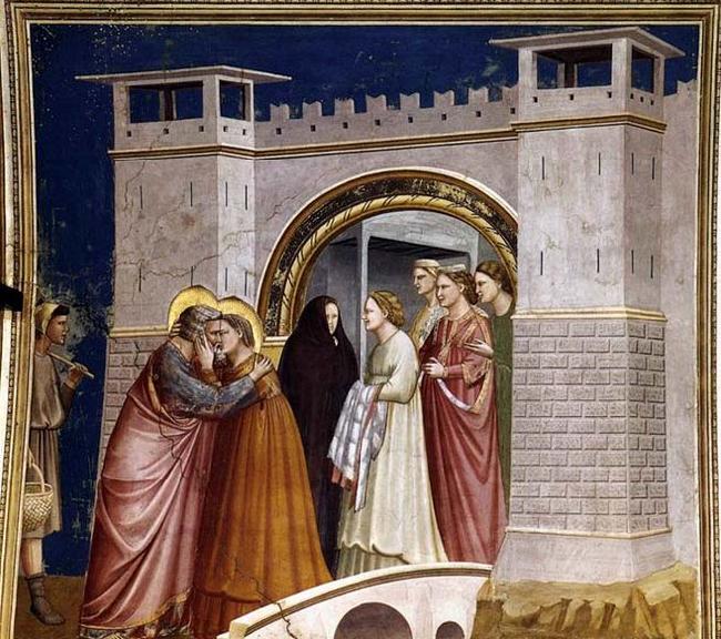 GIOTTO di Bondone Meeting at the Golden Gate Sweden oil painting art
